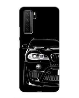 Чохол для Honor 30s з картинкою «Темний силует BMW»