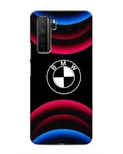 Чохол для Honor 30s з картинкою «Логотип BMW та неонові дуги»