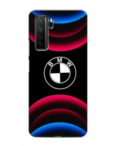 Чохол для Honor 30s з картинкою «Логотип BMW та неонові дуги»
