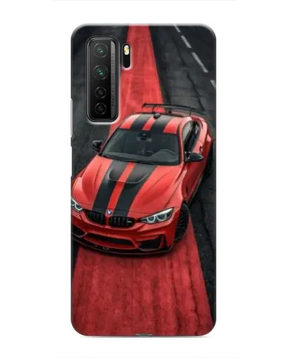 Чохол для Honor 30s з картинкою «BMW на червоній доріжці»