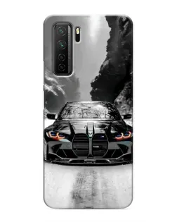 Чехол для Honor 30s с картинкой «BMW — акварельный дрифт»