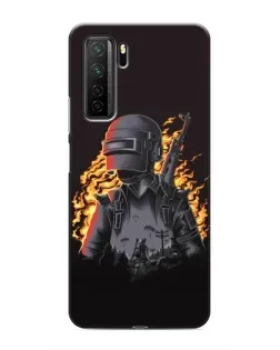 Чохол для Honor 30s з картинкою «PUBG — вогняний силует»