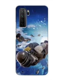 Чохол для Honor 30s з картинкою «Десант PUBG — стрибок»