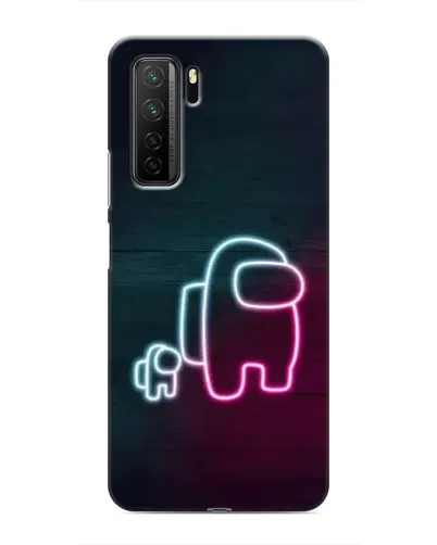 Чохол для Honor 30s з картинкою «Among Us неон-арт»