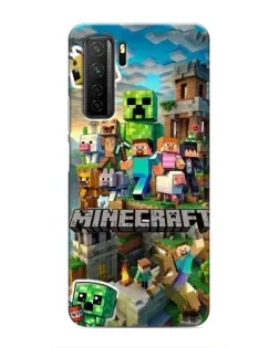 Чохол для Honor 30s з картинкою «Замок Minecraft»