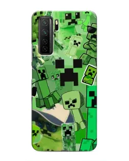 Чохол для Honor 30s з картинкою «Кріпери Minecraft»