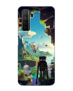 Чохол для Honor 30s з картинкою «Ендермен у лісі»