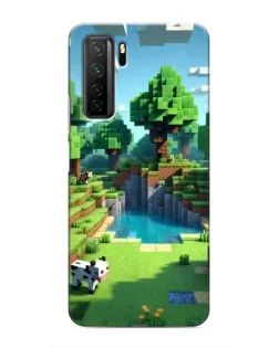 Чохол для Honor 30s з картинкою «Minecraft літній день»