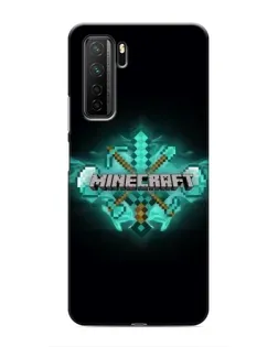 Чохол для Honor 30s з картинкою «Minecraft Diamond лого»