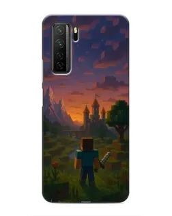 Чохол для Honor 30s з картинкою «Стів біля вежі»