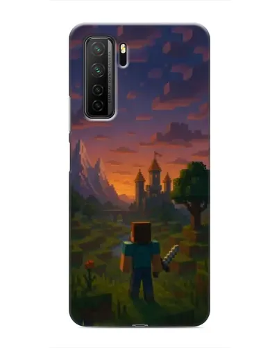 Чохол для Honor 30s з картинкою «Стів біля вежі» Чохол для Honor 30s з картинкою «Стів біля вежі»