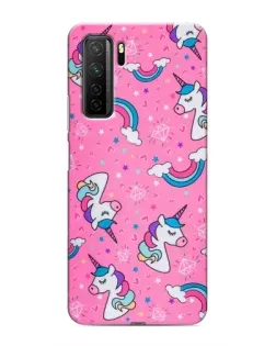 Чехол для Honor 30s с картинкой «Unicorn паттерн розовый» Чехол для Honor 30s с картинкой «Unicorn паттерн розовый»