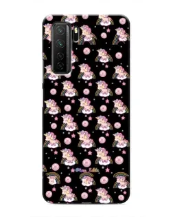 Чехол для Honor 30s с картинкой «Magic Unicorn паттерн»
