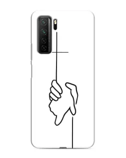 Чехол для Honor 30s с картинкой «Рука держит»