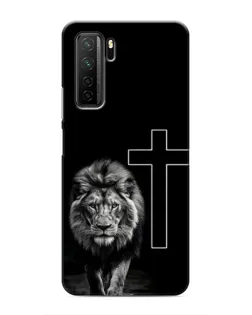 Чехол для Honor 30s с картинкой «Лев и Крест»