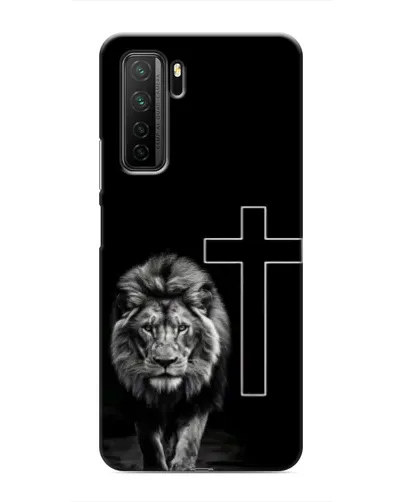 Чехол для Honor 30s с картинкой «Лев и Крест»
