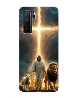 Чехол для Honor 30s с картинкой «Лев Иуды и Свет»