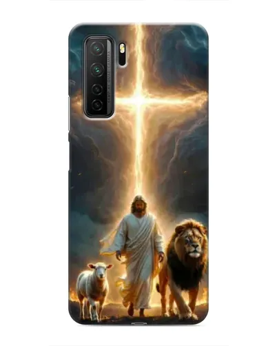 Чехол для Honor 30s с картинкой «Лев Иуды и Свет»