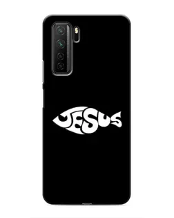 Чехол для Honor 30s с картинкой «Рыба Jesus»