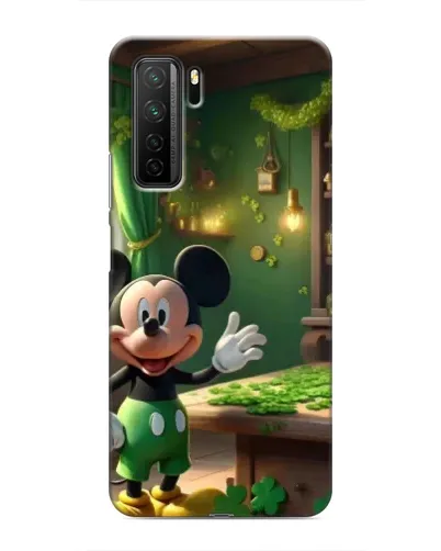 Чехол для Honor 30s с картинкой «Микки в мастерской»
