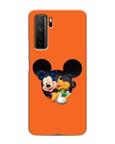 Чехол для Honor 30s с картинкой «Сердце Микки Минни»