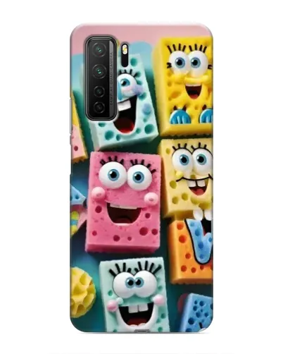 Чехол для Honor 30s с картинкой «Цветные губки»