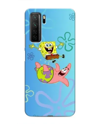Чехол для Honor 30s с картинкой «Спанч Боб и Патрик»