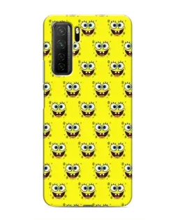 Чехол для Honor 30s с картинкой «Паттерн Губка Боб»