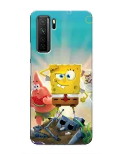 Чехол для Honor 30s с картинкой «Спанч Боб победитель»