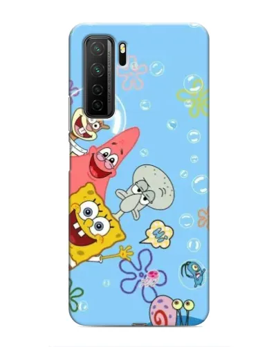 Чехол для Honor 30s с картинкой «Веселые пузырьки»