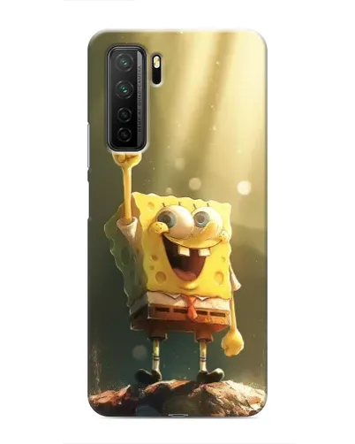 Чехол для Honor 30s с картинкой «Сияющий Спанч Боб»