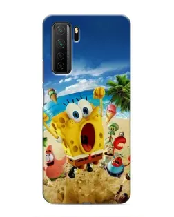 Чехол для Honor 30s с картинкой «Развлечения на пляже»