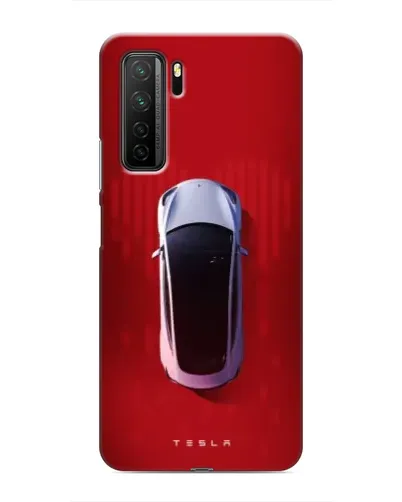 Чехол для Honor 30s с картинкой «Tesla Top View»