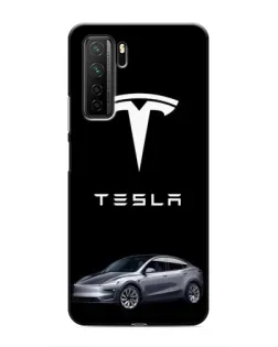 Чехол для Honor 30s с картинкой «Tesla Model Y»