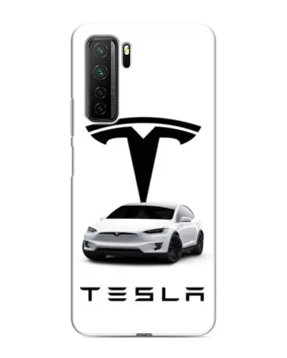 Чехол для Honor 30s с картинкой «Tesla White Style»
