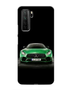 Чохол для Honor 30s з картинкою «Mercedes — неоновий лого»