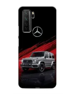 Чохол для Honor 30s з картинкою «Mercedes G-Class червоний»
