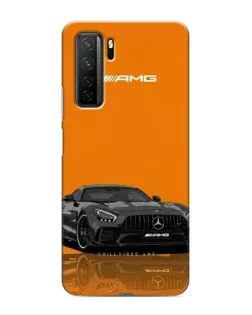 Чохол для Honor 30s з картинкою «Помаранчевий Mercedes AMG»