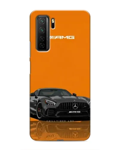 Чохол для Honor 30s з картинкою «Помаранчевий Mercedes AMG»
