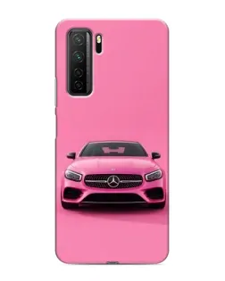 Чехол для Honor 30s с картинкой «Розовый Mercedes AMG»