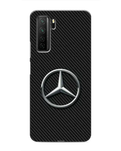 Чехол для Honor 30s с картинкой «Карбоновый Mercedes стиль» Чехол для Honor 30s с картинкой «Карбоновый Mercedes стиль»