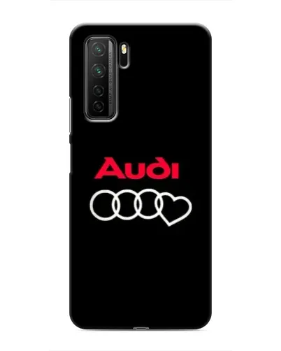 Чехол для Honor 30s с картинкой «Логотип Audi Heart»