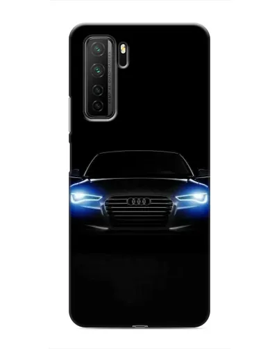 Чехол для Honor 30s с картинкой «Audi в неоне»