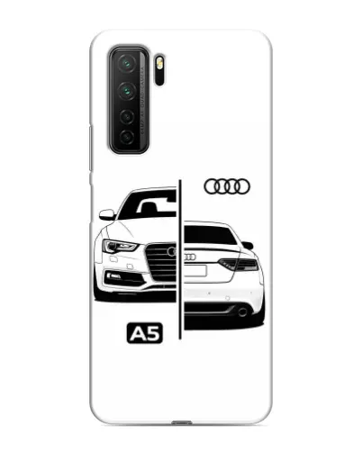 Чехол для Honor 30s с картинкой «Audi — контрастный дизайн»