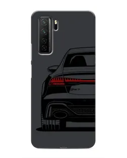 Чехол для Honor 30s с картинкой «Задняя часть Audi — арт»