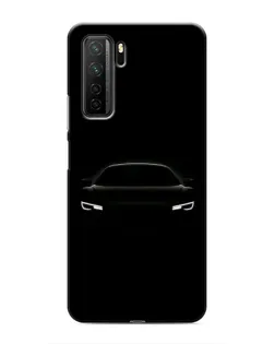 Чехол для Honor 30s с картинкой «Взгляд Audi в темноте»