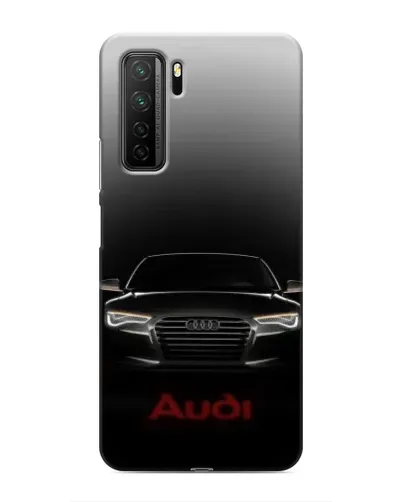 Чехол для Honor 30s с картинкой «Audi — градиентный контур»