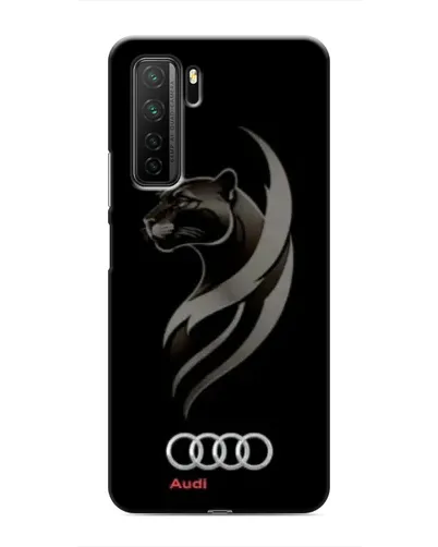Чехол для Honor 30s с картинкой «Графика — пантера и Audi»