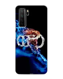 Чехол для Honor 30s с картинкой «Энергия лого Audi»