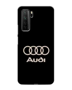 Чехол для Honor 30s с картинкой «Audi — золотой логотип»